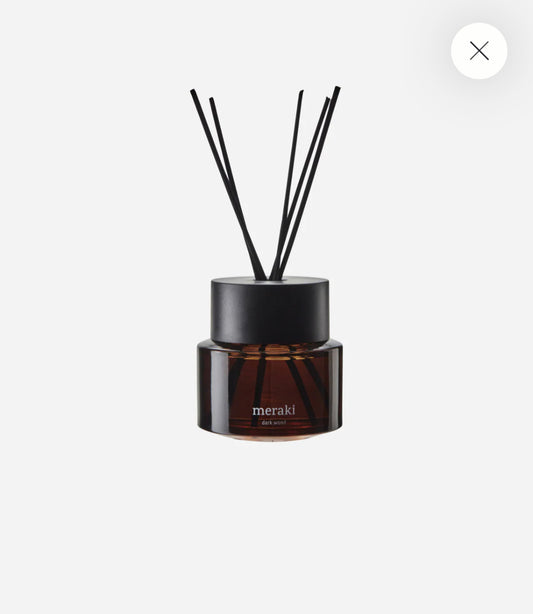 Meraki Raumduft mit 5 Stäbchen, Dark Wood 100ml