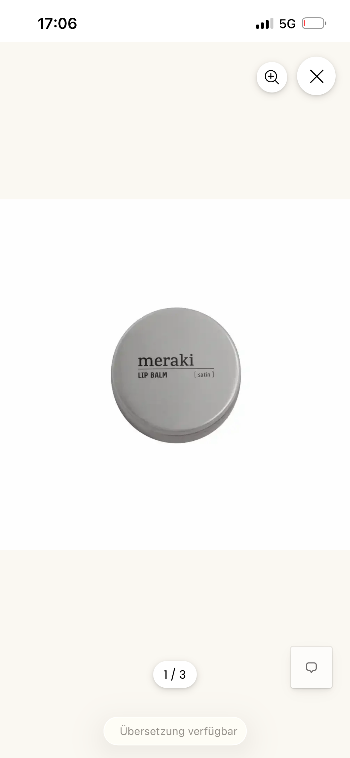 Meraki Lip Balm Satin, 20 ml von meraki